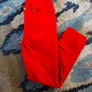 Red Soft Surrounding Skinny Jeans Size Pxs